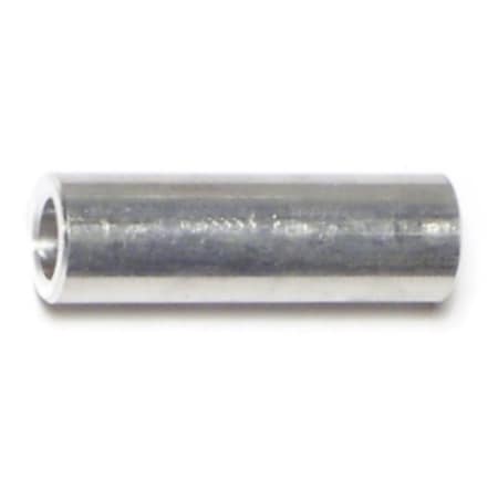 Midwest Fastener Round Spacer, #10 Screw Size, Aluminum, 1 in Overall Lg, 10 PK 65854